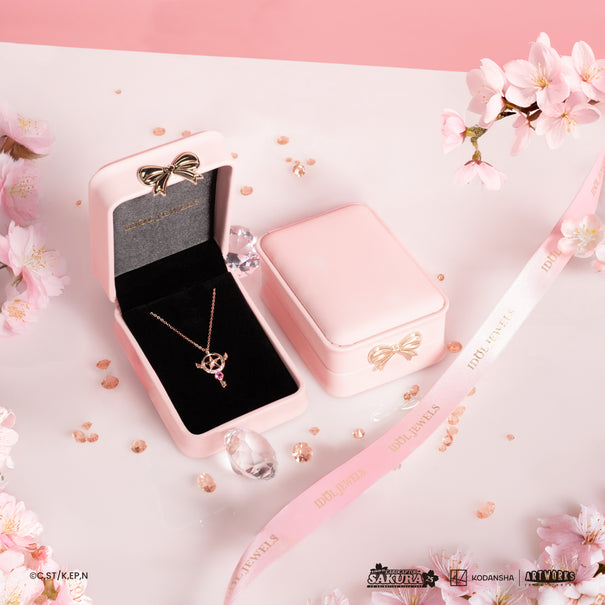 Collar Llave Estrella | Plata Baño de Oro Rosa 18K | Cardcaptor Sakura