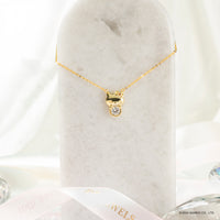 Idol Beauty Collar de Plata Baño de Oro 18K | Hello Kitty Diamonds