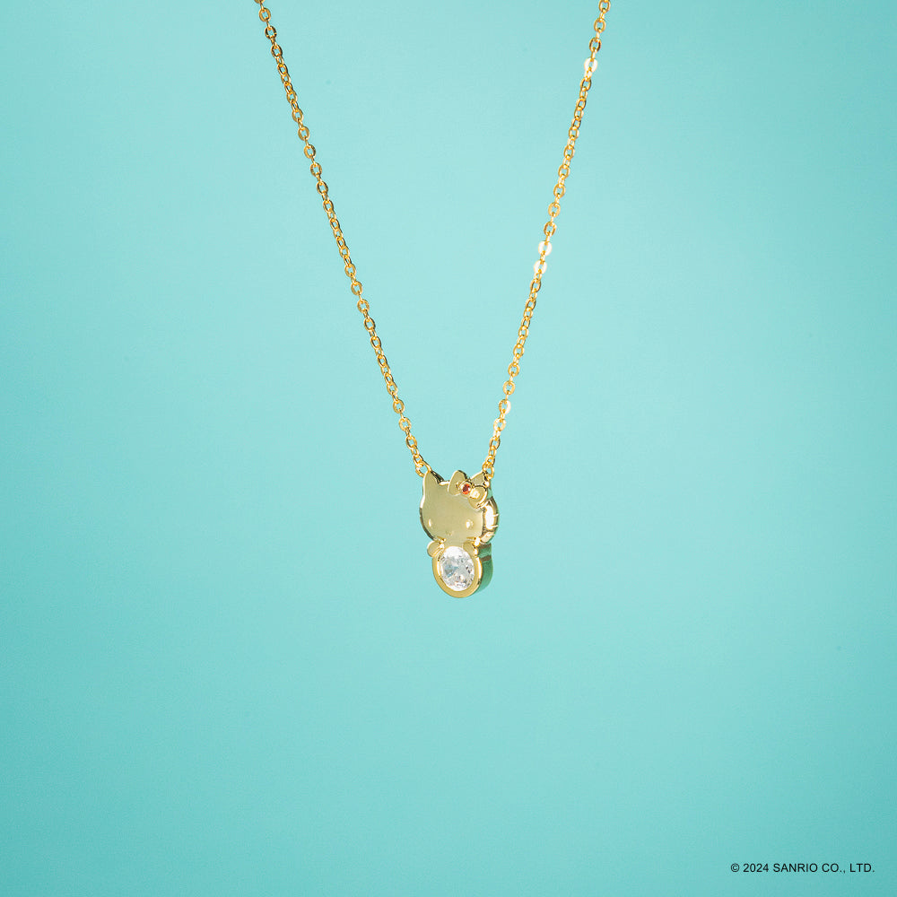 Collar de Plata Baño de Oro 18K | Hello Kitty Diamonds