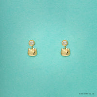 Idol Beauty Aretes de Plata Baño de Oro 18K | Hello Kitty Diamonds