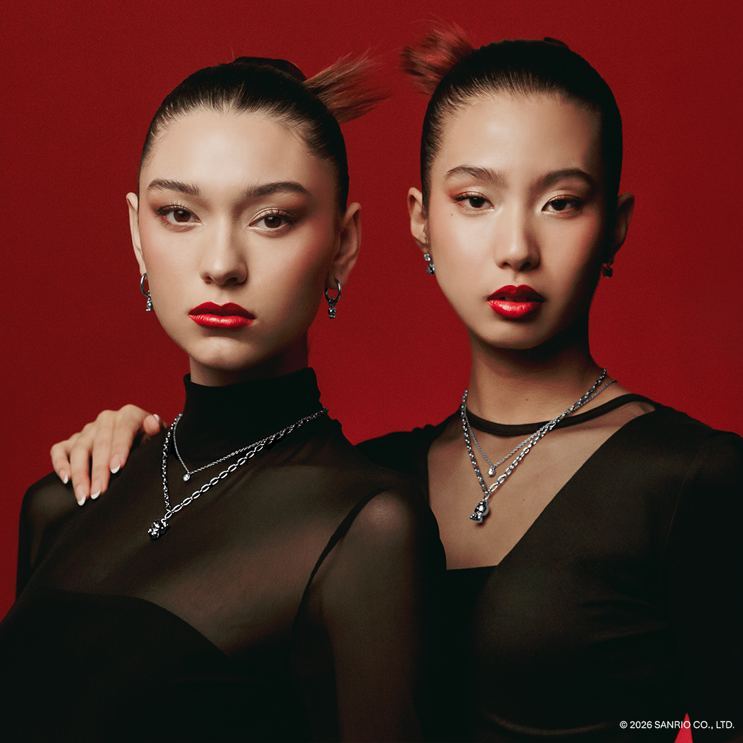 Colección Chunkylicious | Acero Inoxidable Baño de Oro Blanco 18k | Hello Kitty