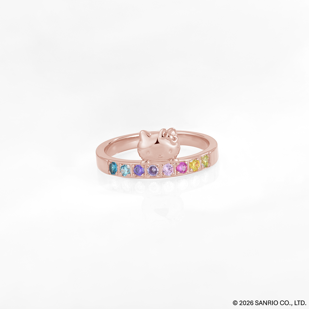 Anillo Eternal Love | Plata con Baño de Oro Rosa 18k | Hello Kitty