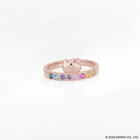 Idol Beauty Anillo Eternal Love | Plata con Baño de Oro Rosa 18k | Hello Kitty