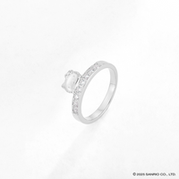Idol Beauty Anillo Eternal Love | Plata con Baño de Oro Blanco 18k | Hello Kitty