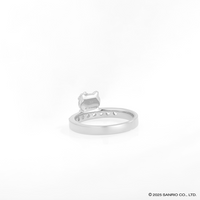 Idol Beauty Anillo Eternal Love | Plata con Baño de Oro Blanco 18k | Hello Kitty