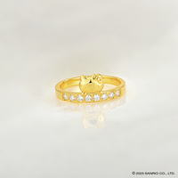 Idol Beauty Anillo Eternal Love | Plata con Baño de Oro 18k | Hello Kitty