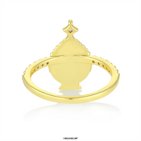 Idol Beauty Anillo Homura Akemi Soul Gem | Plata con Baño de Oro 18k  | Puella Magi Madoka Magica