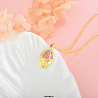 Idol Beauty Collar Madoka Kaname Soul Gem | Plata con Baño de Oro 18k  | Puella Magi Madoka Magica