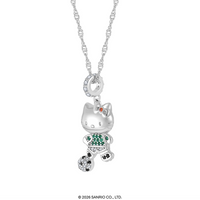 Idol Beauty Collar Futbolera | Baño de Oro Blanco 18k  | Hello Kitty