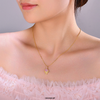 Idol Beauty Collar Madoka Kaname Soul Gem | Plata con Baño de Oro 18k  | Puella Magi Madoka Magica