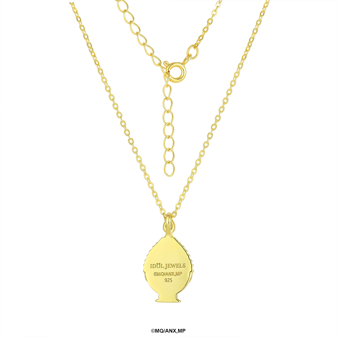 Collar Madoka Kaname Soul Gem | Plata con Baño de Oro 18k  | Puella Magi Madoka Magica