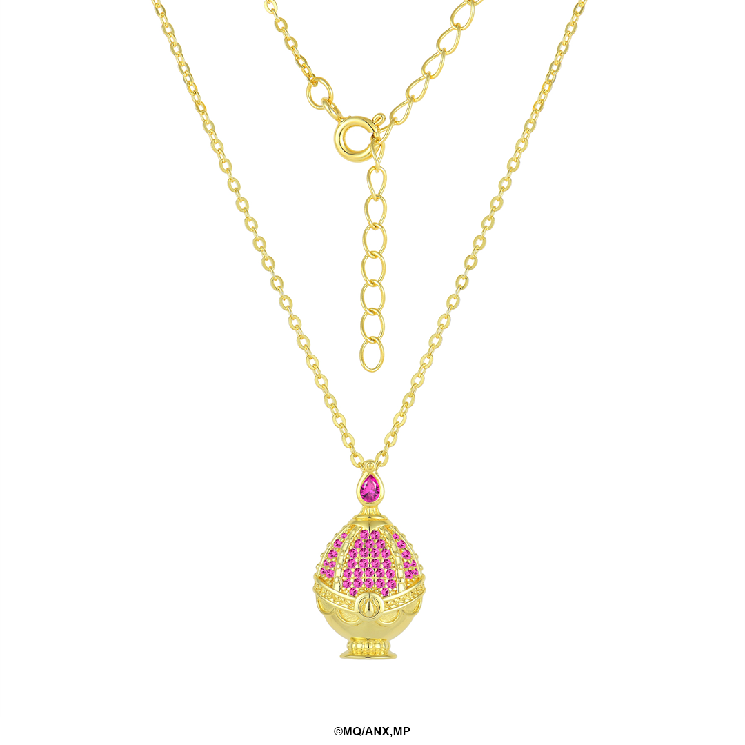 Collar Madoka Kaname Soul Gem | Plata con Baño de Oro 18k  | Puella Magi Madoka Magica