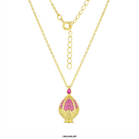 Idol Beauty Collar Madoka Kaname Soul Gem | Plata con Baño de Oro 18k  | Puella Magi Madoka Magica