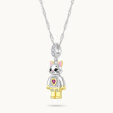 Charm Colgante Gato | Plata con Baño de Oro de 18k  | Mi Familia