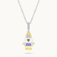 Idol Beauty Charm Colgante Mamá | Plata con Baño de Oro de 18k  | Mi Familia