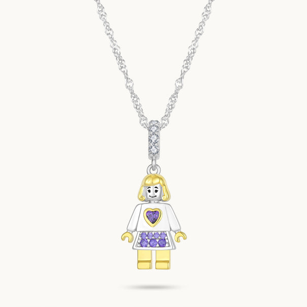 Charm Colgante Mamá | Plata con Baño de Oro de 18k  | Mi Familia