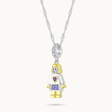 Charm Colgante Mamá | Plata con Baño de Oro de 18k  | Mi Familia