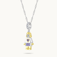 Idol Beauty Charm Colgante Mamá | Plata con Baño de Oro de 18k  | Mi Familia