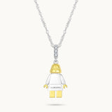 Charm Colgante Mamá | Plata con Baño de Oro de 18k  | Mi Familia