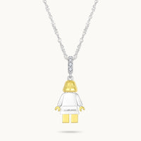 Idol Beauty Charm Colgante Mamá | Plata con Baño de Oro de 18k  | Mi Familia