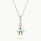 Charm Colgante Papá | Plata con Baño de Oro de 18k  | Mi Familia