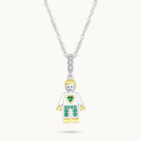 Idol Beauty Charm Colgante Papá | Plata con Baño de Oro de 18k  | Mi Familia