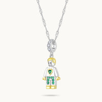 Idol Beauty Charm Colgante Papá | Plata con Baño de Oro de 18k  | Mi Familia