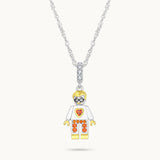 Charm Colgante Abuelo | Plata con Baño de Oro de 18k  | Mi Familia
