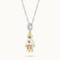 Idol Beauty Charm Colgante Abuelo | Plata con Baño de Oro de 18k  | Mi Familia