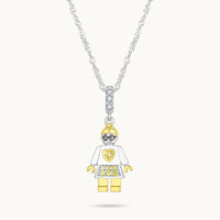 Idol Beauty Charm Colgante Abuela | Plata con Baño de Oro de 18k  | Mi Familia