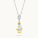 Charm Colgante Abuela | Plata con Baño de Oro de 18k  | Mi Familia