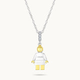 Charm Colgante Abuela | Plata con Baño de Oro de 18k  | Mi Familia