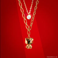 Idol Beauty Chunkylicious Necklace | 18k Gold-Plated Stainless Steel | Hello Kitty