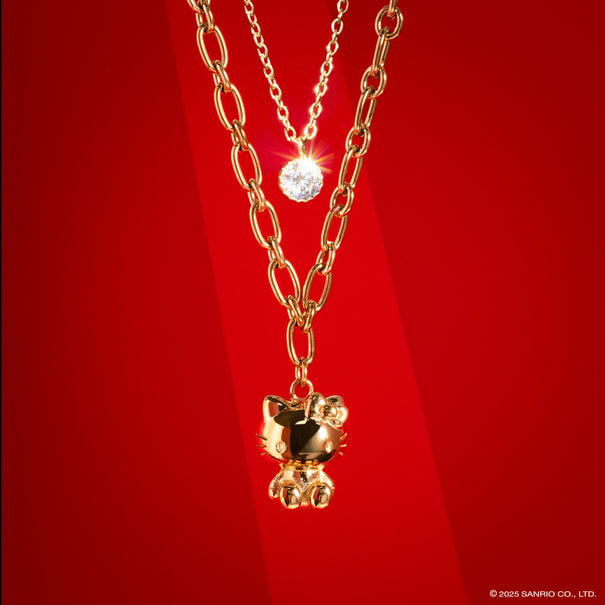 Chunkylicious Necklace | 18k Gold-Plated Stainless Steel | Hello Kitty