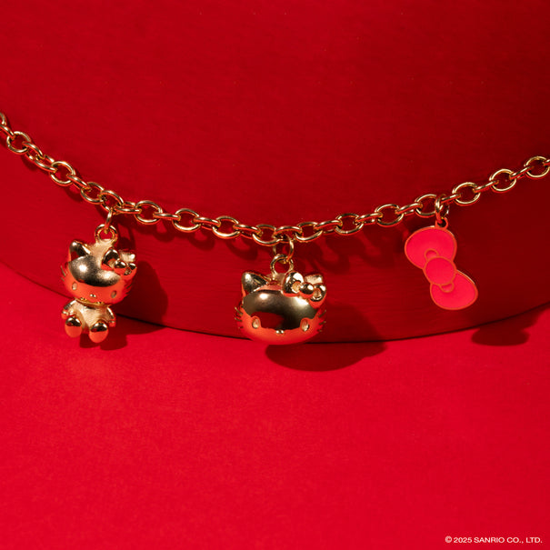 Chunkylicious Bracelet | 18k Gold-Plated Stainless Steel | Hello Kitty