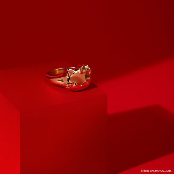 Chunkylicious Ring | 18k Gold-Plated Stainless Steel | Hello Kitty