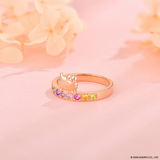 Anillo Eternal Love | Plata con Baño de Oro Rosa 18k | Hello Kitty