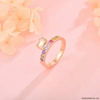 Idol Beauty Anillo Eternal Love | Plata con Baño de Oro Rosa 18k | Hello Kitty