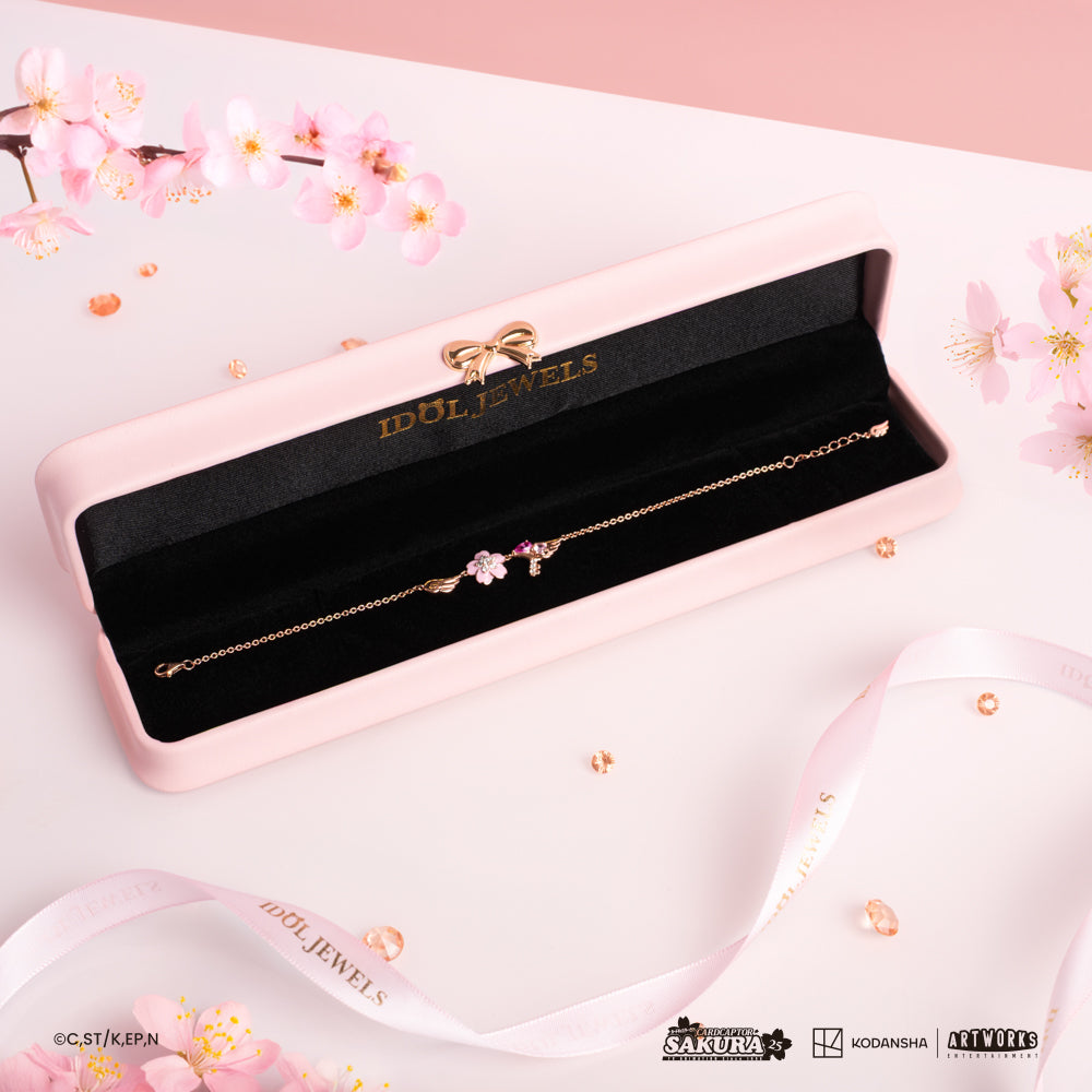 Brazalete Llave del Sello | Plata Baño de Oro Rosa 18K | Cardcaptor Sakura