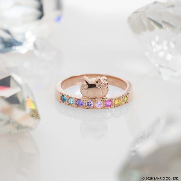 Anillo Eternal Love | Plata con Baño de Oro Rosa 18k | Hello Kitty