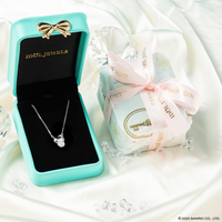 Idol Beauty Collar de Plata Baño de Oro Blanco 18K | Hello Kitty Diamonds