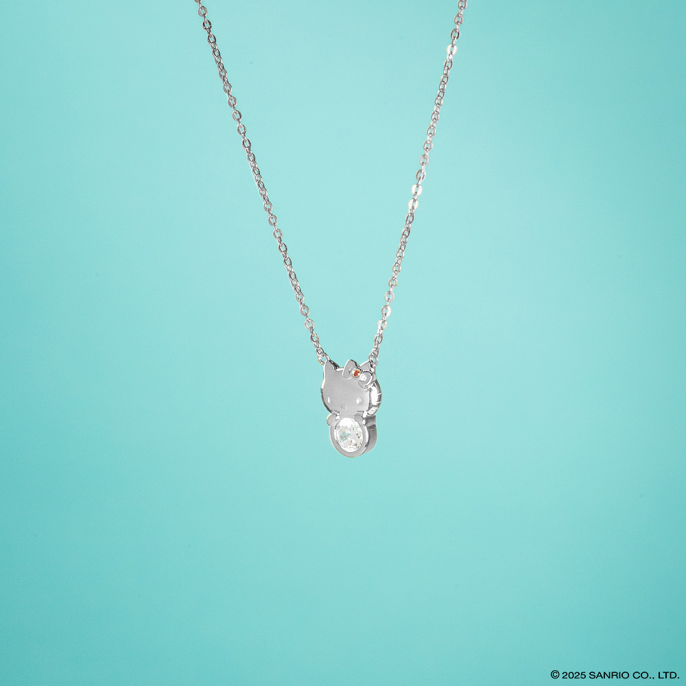 Colección Joyería Fina de Plata Baño de Oro Blanco 18K | Hello Kitty Diamonds