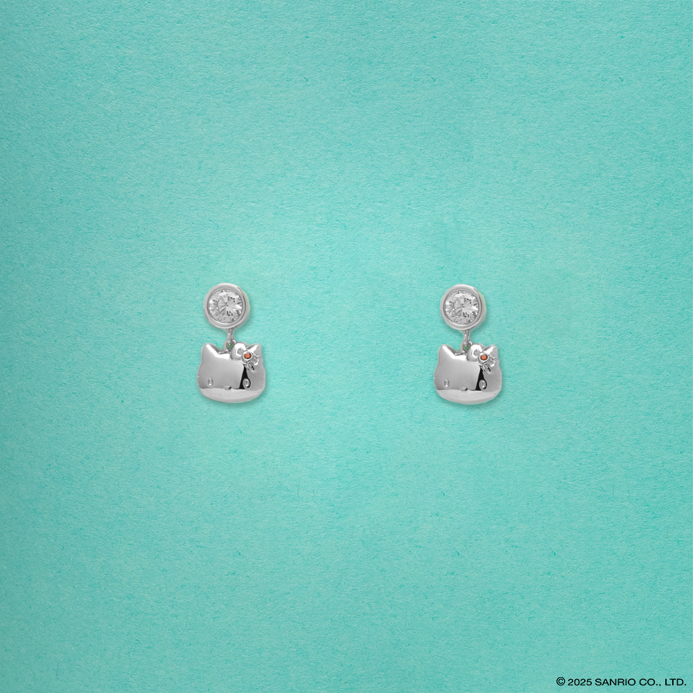 Colección Joyería Fina de Plata Baño de Oro Blanco 18K | Hello Kitty Diamonds