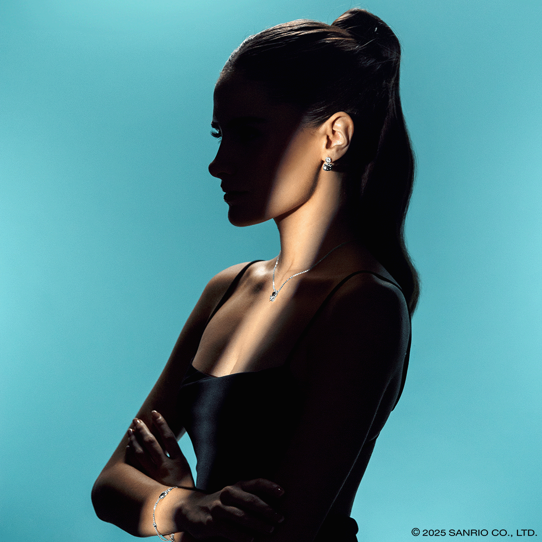 Colección Joyería Fina de Plata Baño de Oro Blanco 18K | Hello Kitty Diamonds