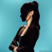 Idol Beauty Colección Joyería Fina de Plata Baño de Oro Blanco 18K | Hello Kitty Diamonds