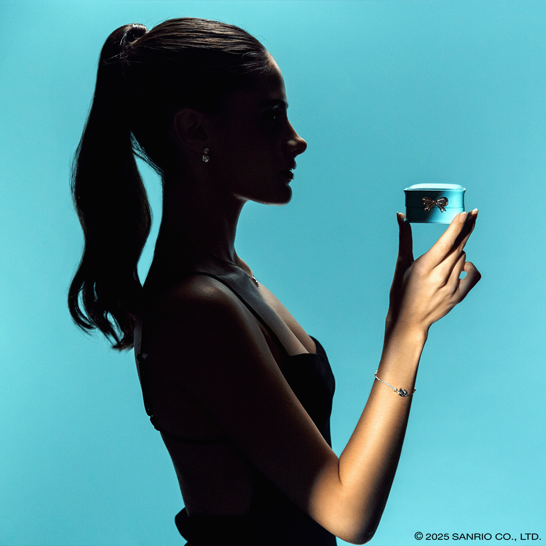 Brazalete de Plata Baño de Oro Blanco 18K | Hello Kitty Diamonds