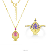 Idol Beauty Colección Soul Gems Madoka y Homura | Plata con Baño de Oro 18k | Puella Magi Madoka Magica