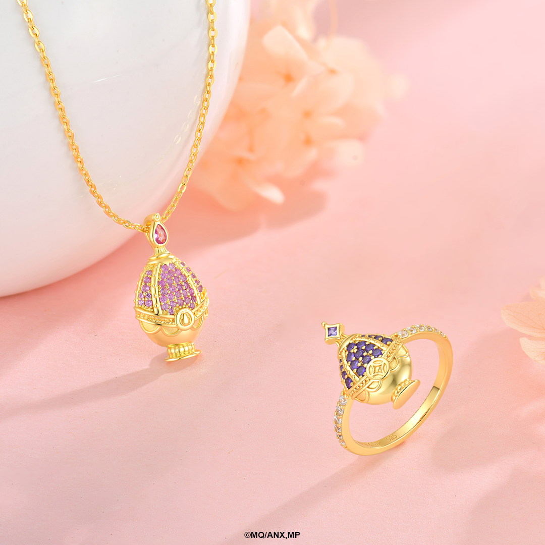 Colección Soul Gems Madoka y Homura | Plata con Baño de Oro 18k | Puella Magi Madoka Magica