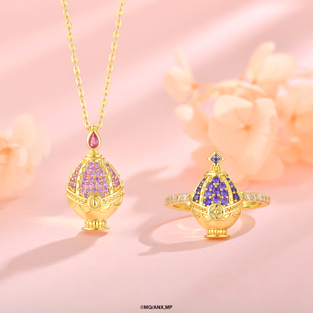 Colección Soul Gems Madoka y Homura | Plata con Baño de Oro 18k | Puella Magi Madoka Magica