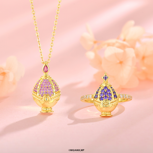 Colección Soul Gems Madoka y Homura | Plata con Baño de Oro 18k | Puella Magi Madoka Magica